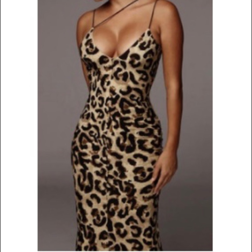 Leopard print bodycon dress - Picture 1 of 2